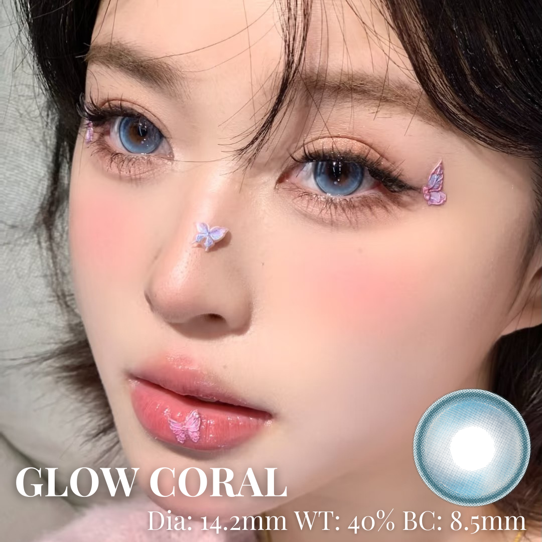 【GLOW CORAL】TiaHou Monthly Color Con 2pcs