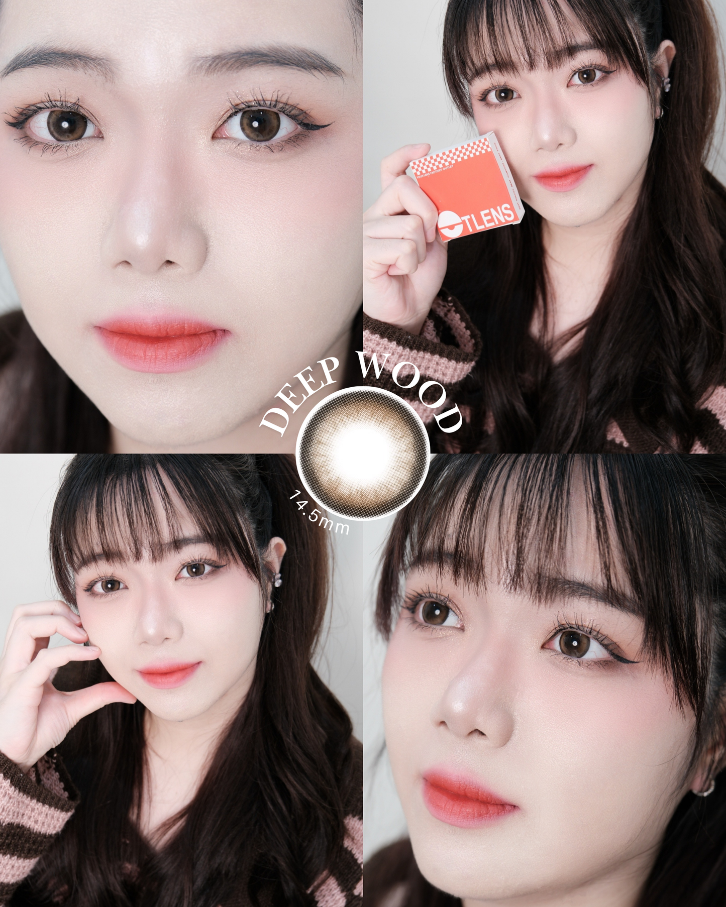 【DEEP WOOD】Outlens 3-Months Color Con 2pcs