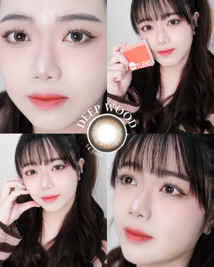 【DEEP WOOD】Outlens 3-Months Color Con 2pcs