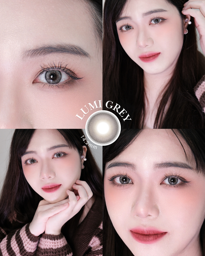 【LUMI GREY】Outlens 3-Months Color Con 2pcs