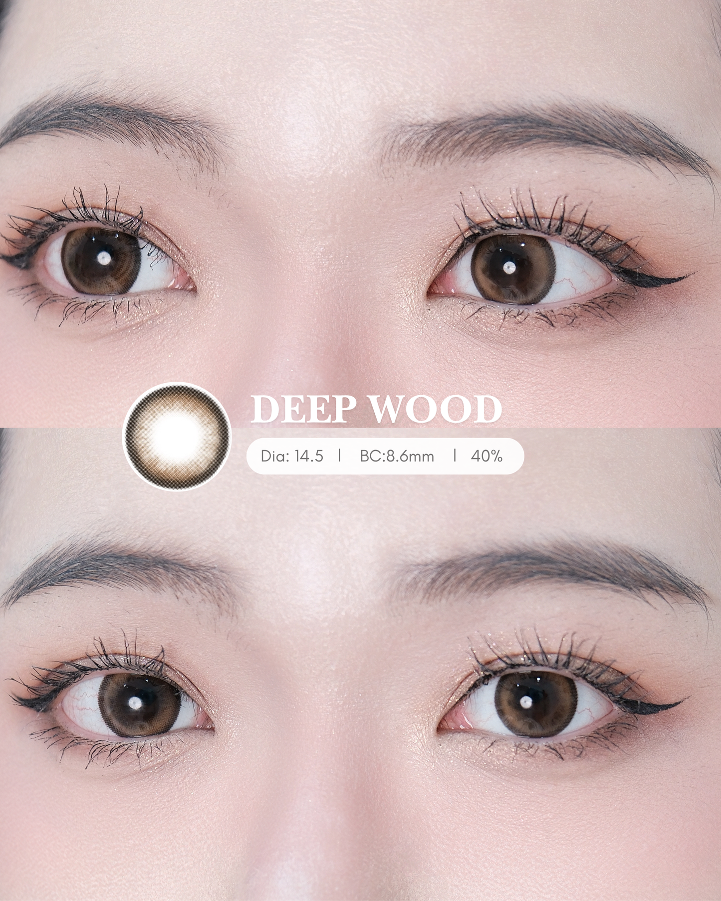 【DEEP WOOD】Outlens 3-Months Color Con 2pcs