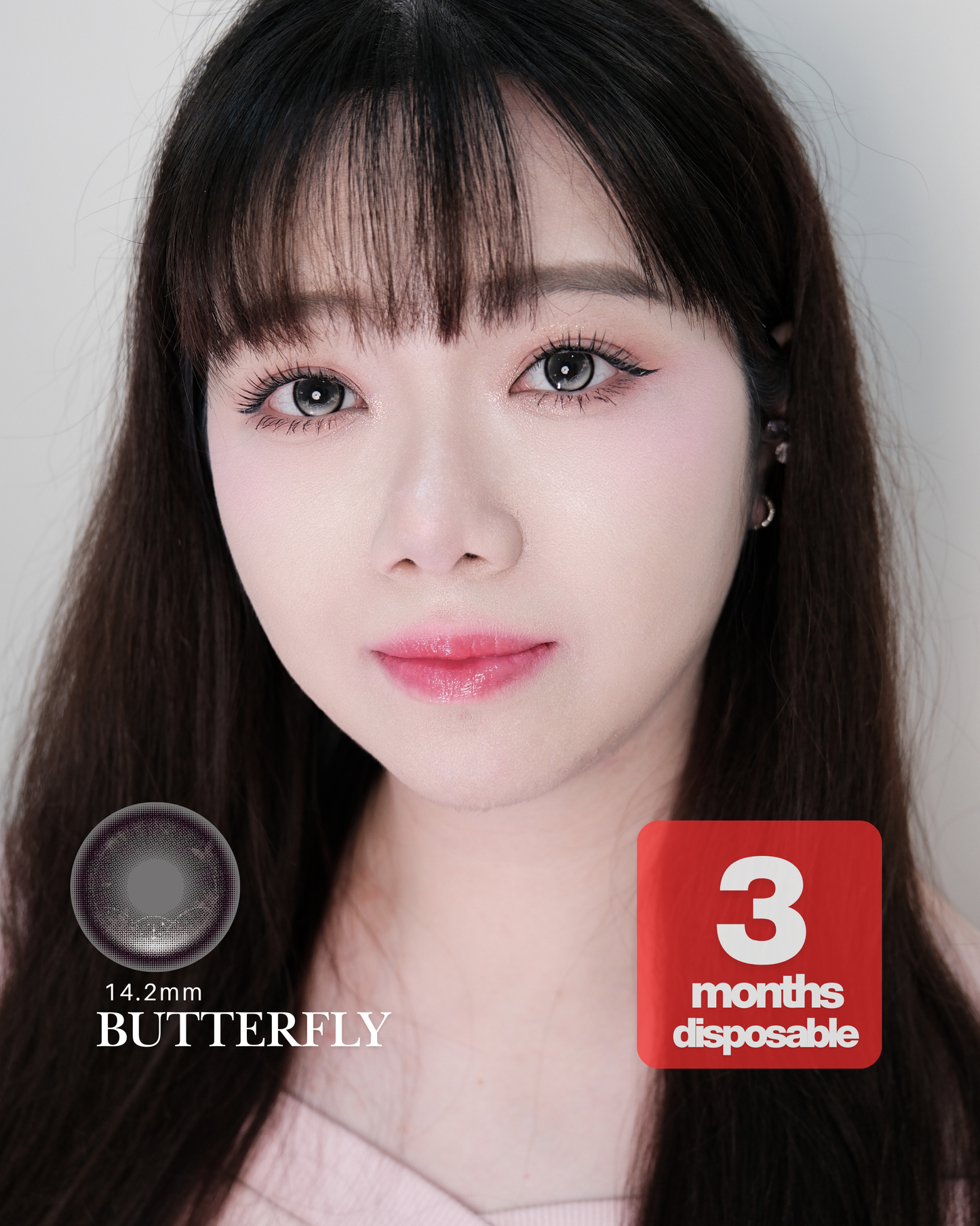 【BUTTERFLY】Outlens 3-Months Color Con 2pcs
