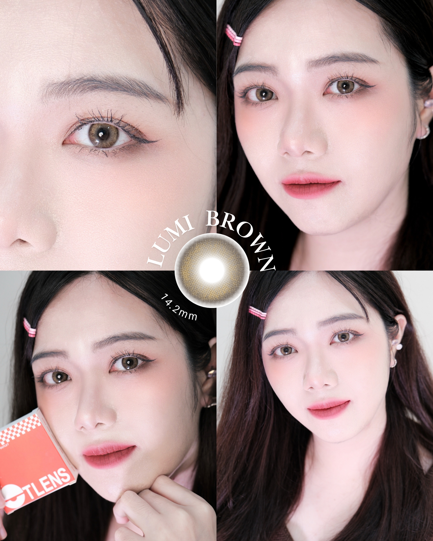 【LUMI BROWN】Outlens 3-Months Color Con 2pcs