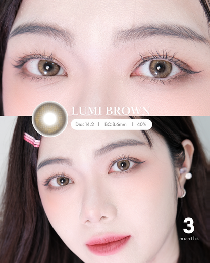 【LUMI BROWN】Outlens 3-Months Color Con 2pcs