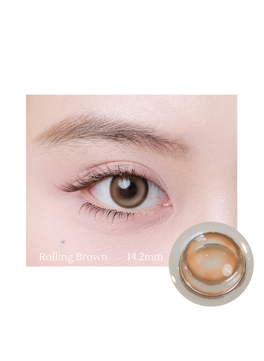 【ROLLING BROWN】TIANHOU 6-Months Color Con 2pcs