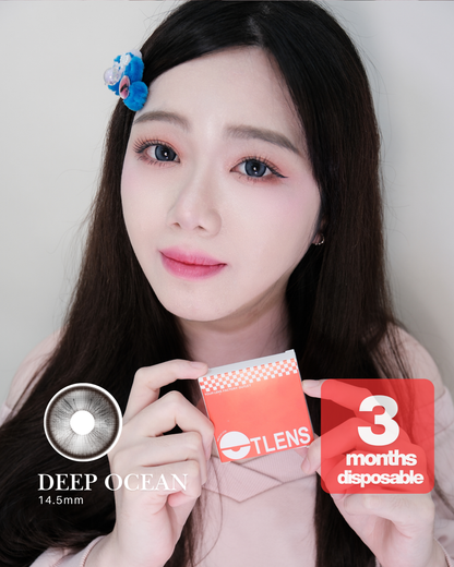 【DEEP OCEAN】Outlens 3-Months Color Con 2pcs