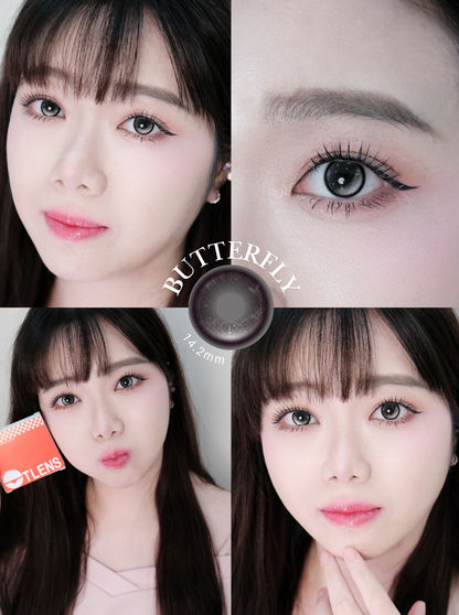 【BUTTERFLY】Outlens 3-Months Color Con 2pcs