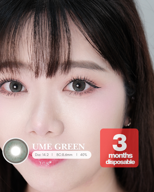 【UME GREEN】Outlens 3-Months Color Con 2pcs