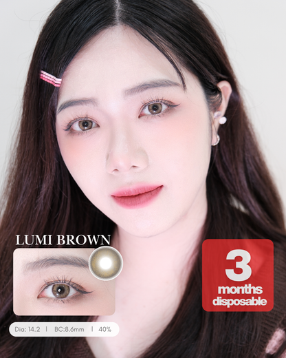 【LUMI BROWN】Outlens 3-Months Color Con 2pcs
